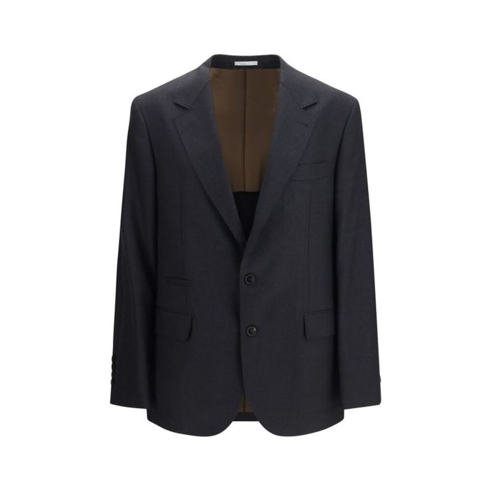 Brunello Cucinelli Black Wool Oves Aries Men's Jacket